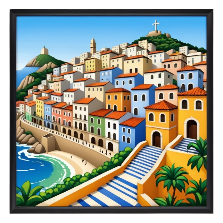 escalera de selaron rio de janeiro sticker