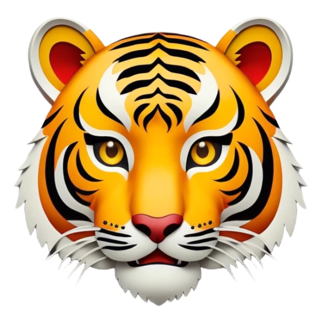 CHINESE PAPER CUTTING,TIGER sticker