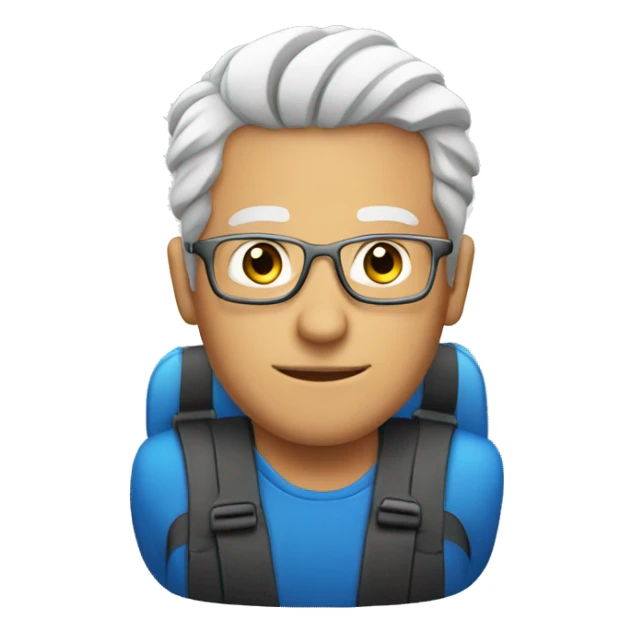 Man traveling in sport car sticker