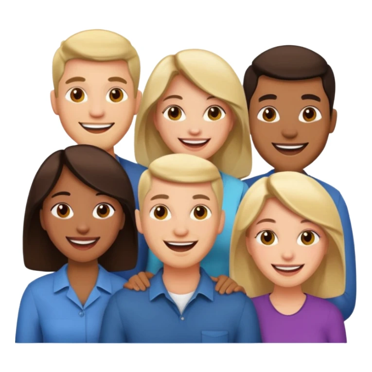 a group of 4 people all of SAME AGE GROUp two men n two women sticker