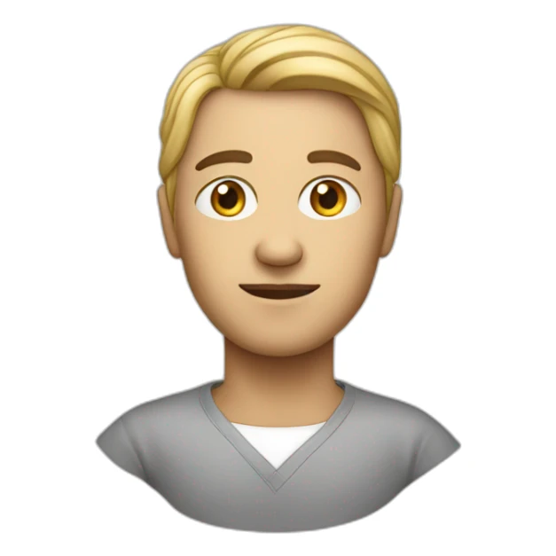 human but rather than face has mercedes logo sticker