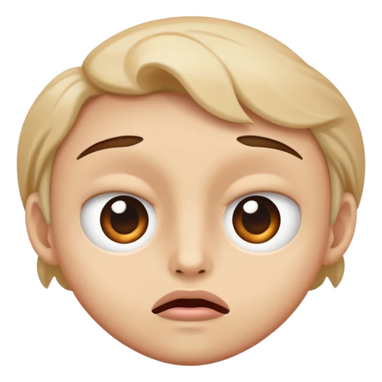 face staring into soul with mouth slightly agape  sticker