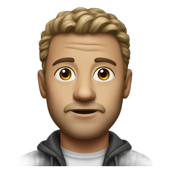 realistic portrait of a man sticker