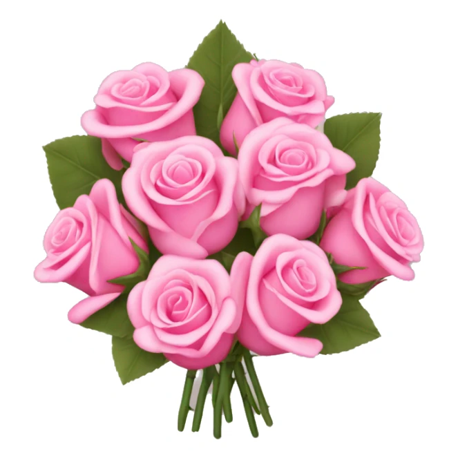 coquette bouquet of pink roses sticker