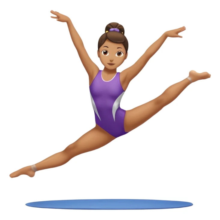 Mujer de 27 años haciendo gimnasia, cute sticker