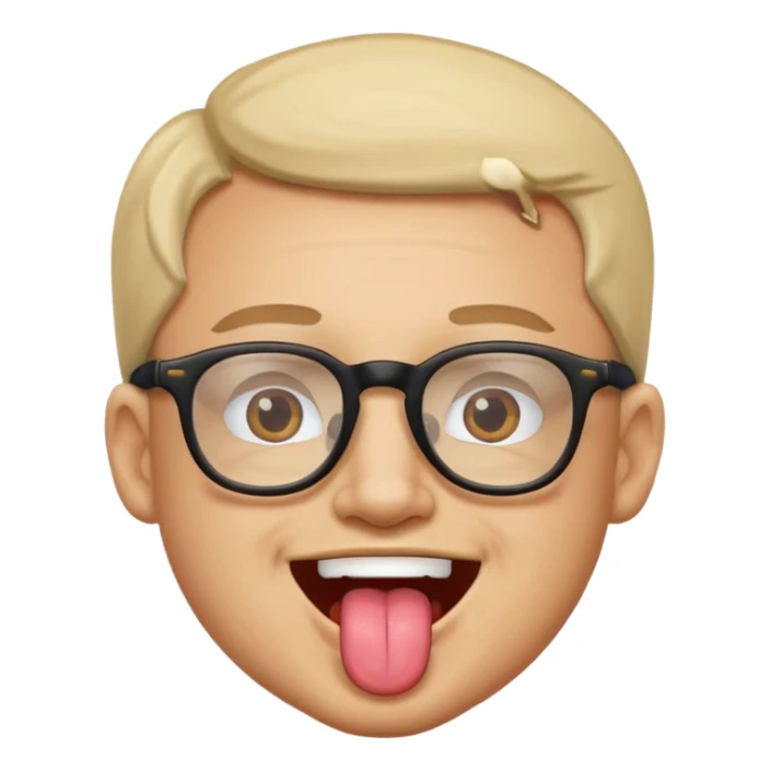 Glasses man🤓👅 sticker