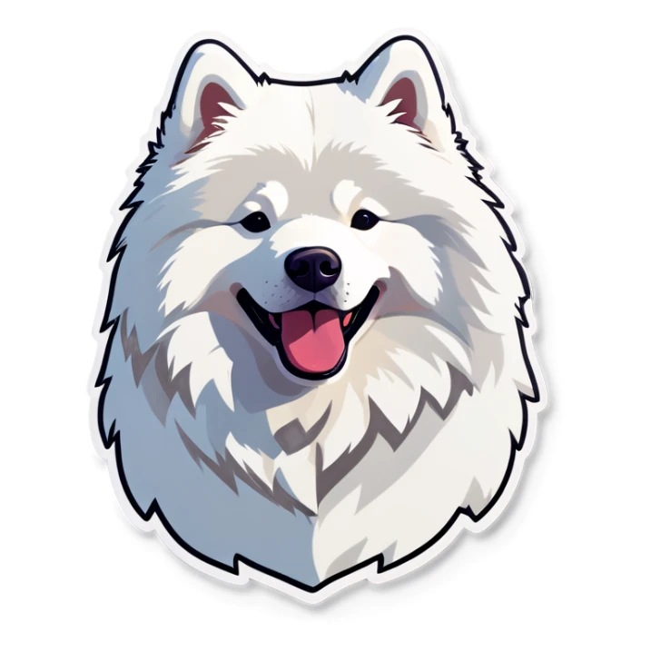 Samoyed dog sticker