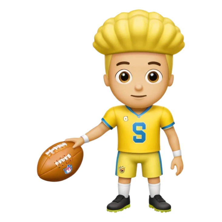 Make a yellow football jersey say Elijah and make there a SpongeBob badge sticker