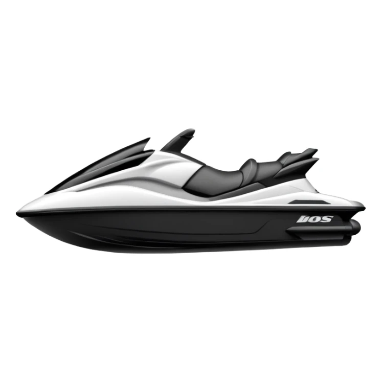Outline of jetski sticker