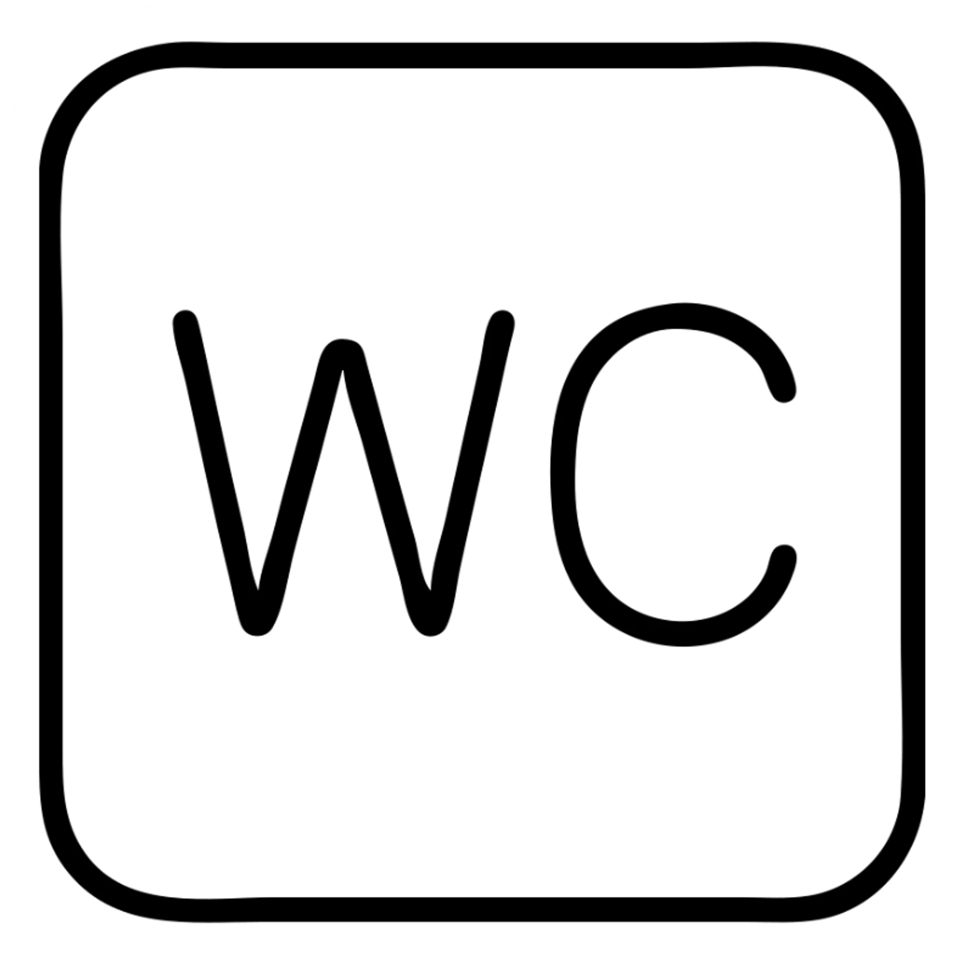 wc sign sticker