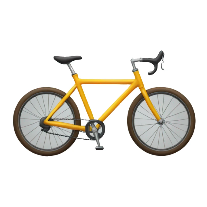 A bike with sunglasses on sticker