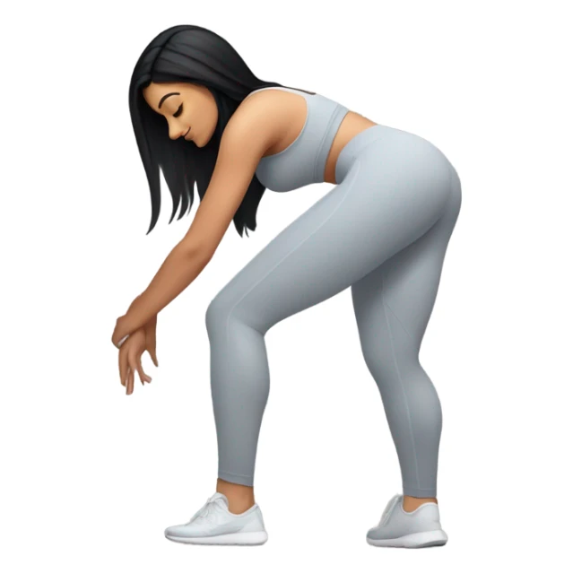 Kylie Jenner crouch in yoga pants sticker