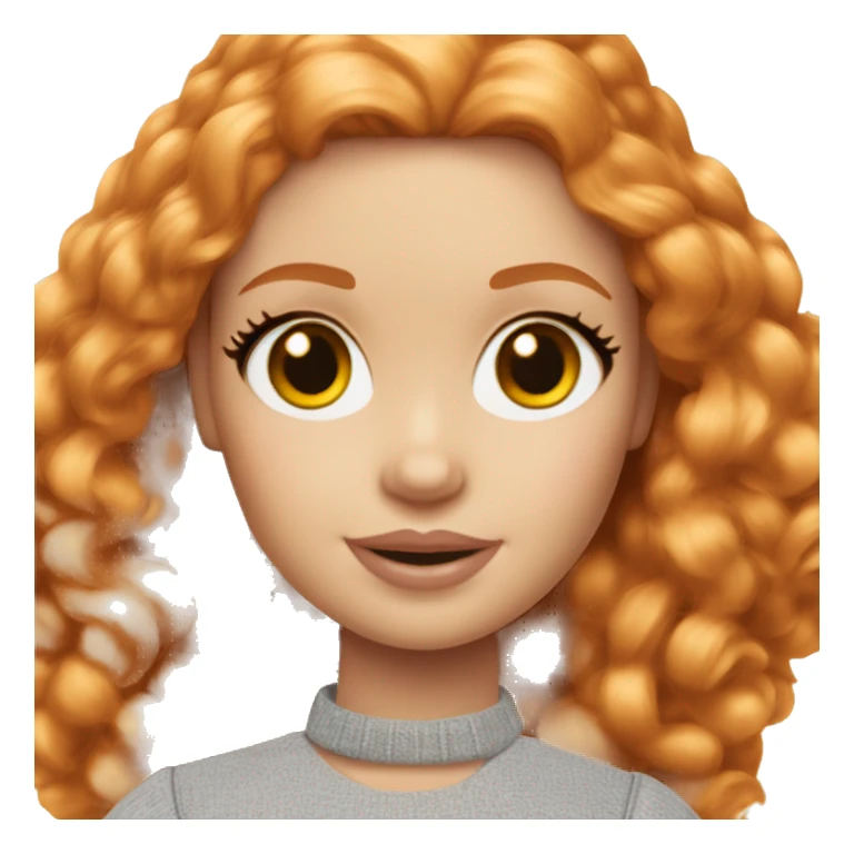 Beautiful Barbie ginger fair skin sticker