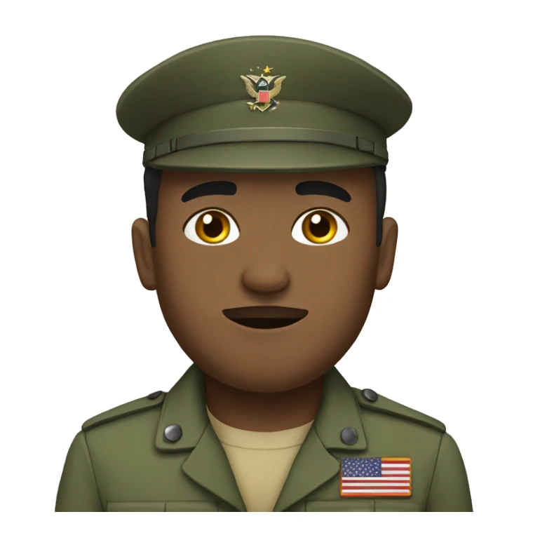 military person seeping sticker
