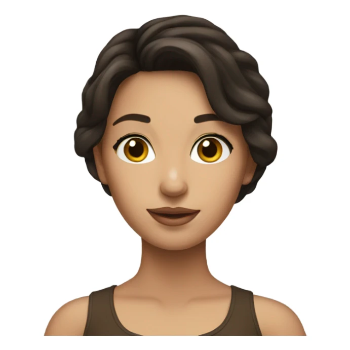 beautiful brunette girl sticker