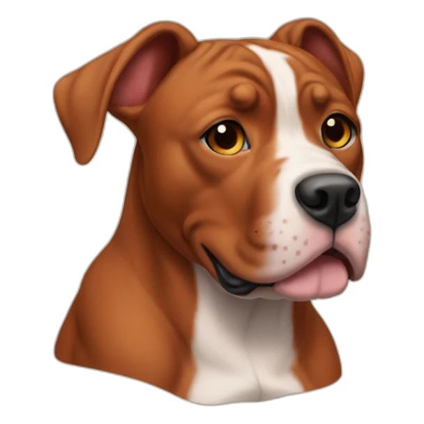 Clifford the big red pit bull sticker