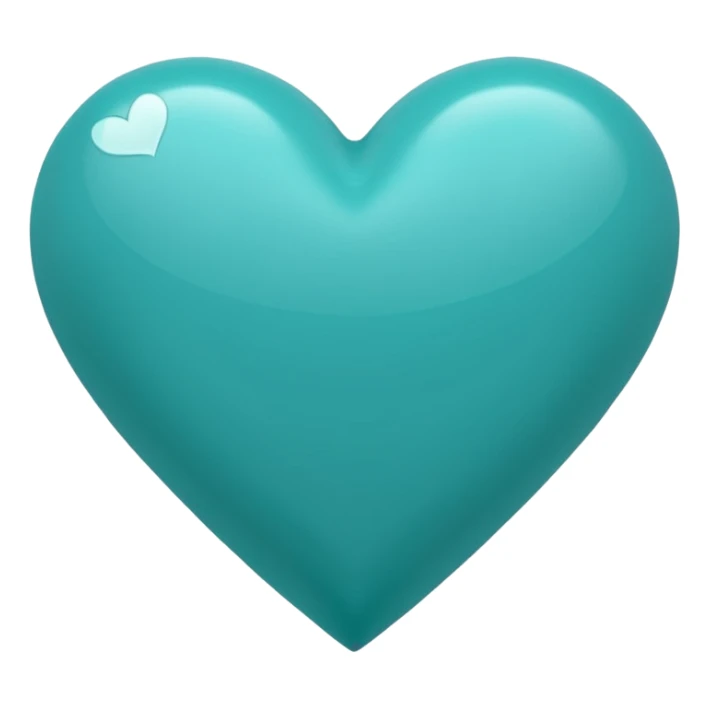Teal heart with Alana wording sticker