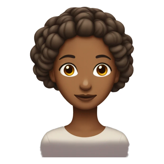brown girl with a two strand twist hairstyle sticker