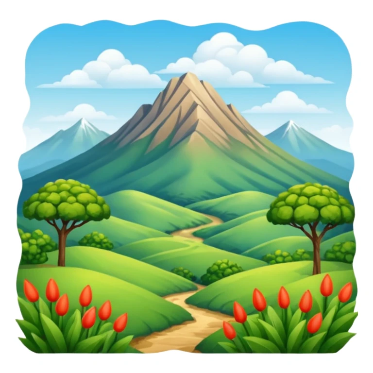 Montaña y paisaje sticker