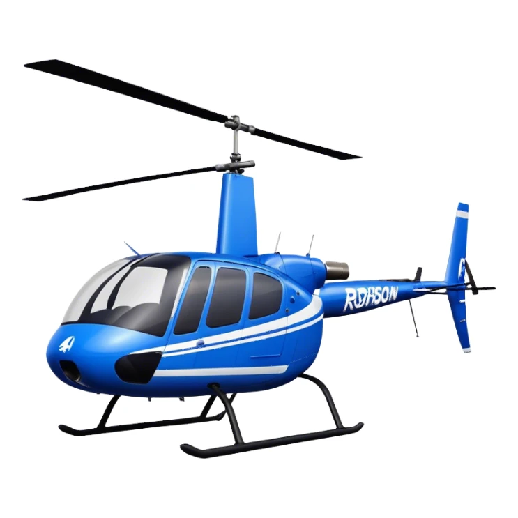 Robinson R44 - Robinson Helicopter Company (Model Year: 2021) (Iconic colour: Blue) sticker