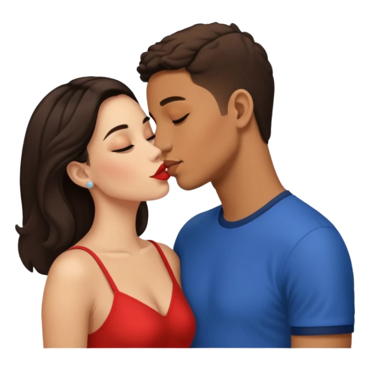 Internet celebrity relationship news! Breaking! Peruvian singer Tefi Valenzuela Peru Instagram Model kissing Josh King Madrid sticker