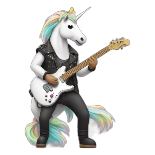 licorn guitarist sticker