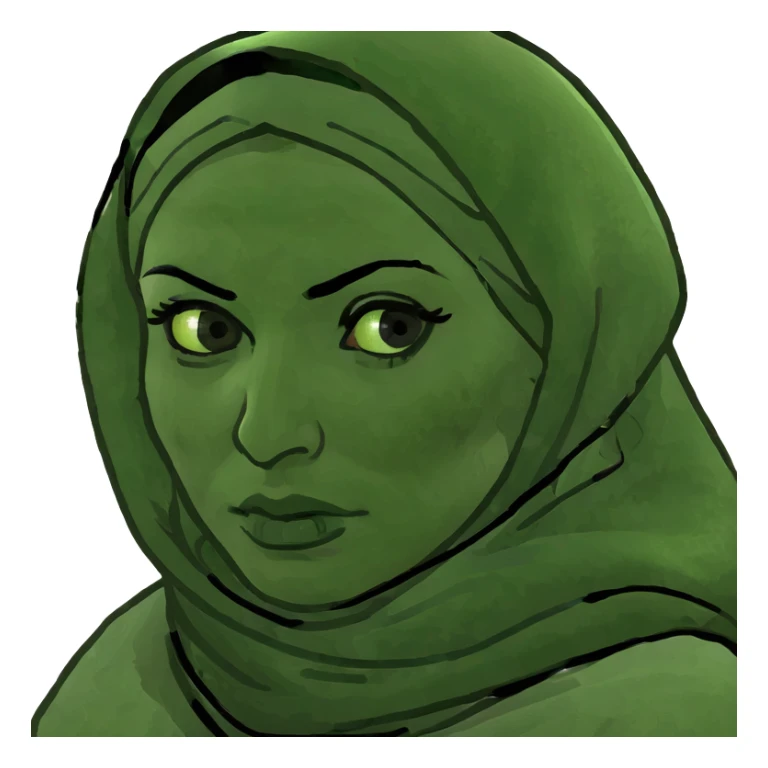 Iraqi woman intense sticker