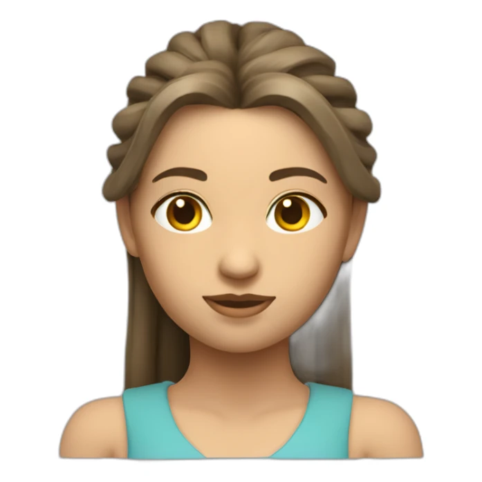 Osetian kavkaz 3D girl sticker