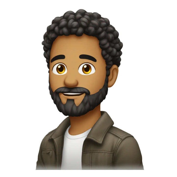 JOVEM NARIGUDO E BARBA baixa cabelo baixo nas laterais sticker