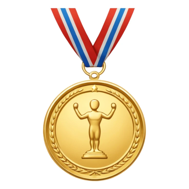 Médaille du courage Cerballiance version cartoon sticker