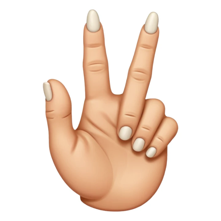 Orta parmak. ile nah çekmek  sticker