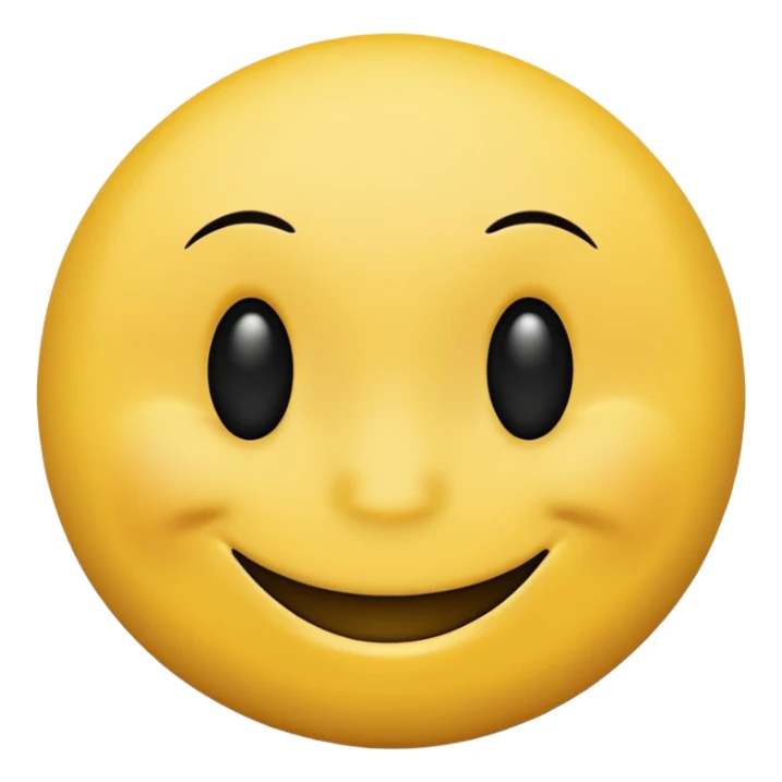 Smiley face (yellow circle) with a bump black on chin that’s cool! sticker