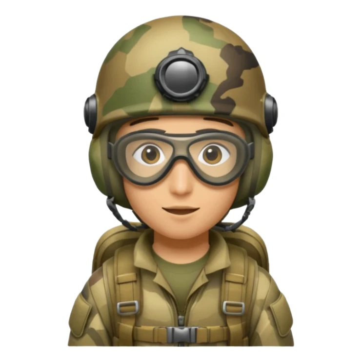  parachutiste militaire avec parachute sticker
