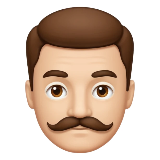 picture 2 with another style of mustache sticker