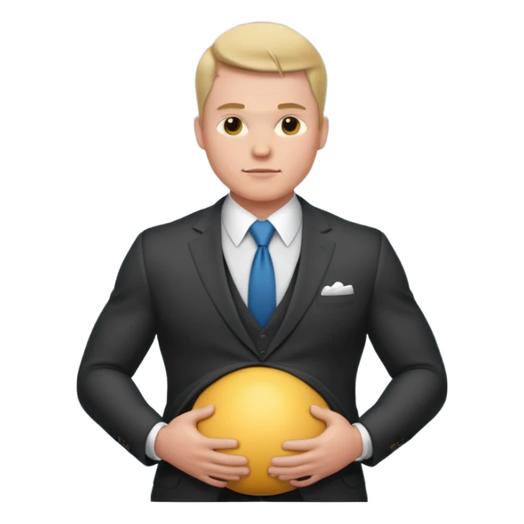 pregnant elon musk man sticker