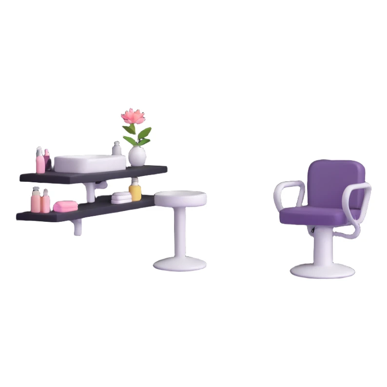 Salón de belleza con servicio de depilación sticker