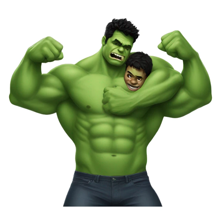 Jordan bardella with hulk hug sticker