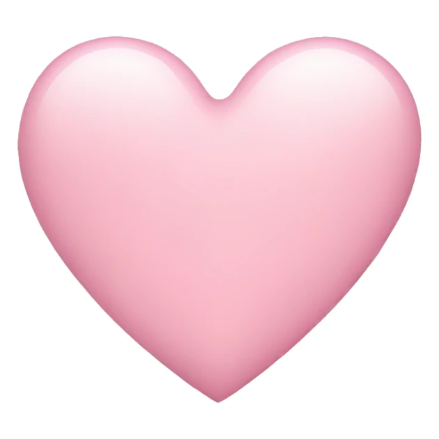 light pink heart  sticker