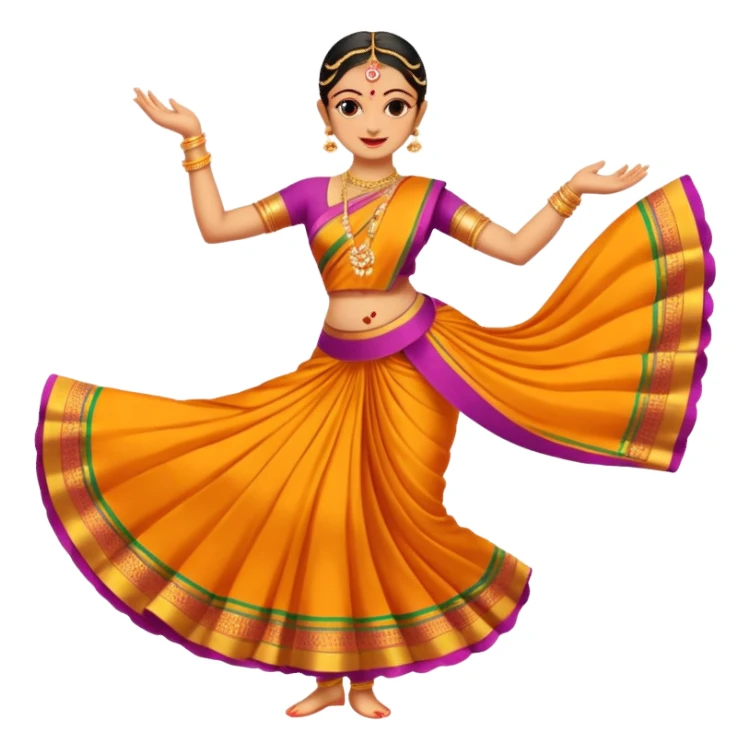 give me some bharatanatyam dancer emojis sticker