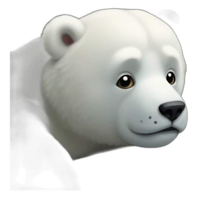 ours polaire sur la banquise sticker