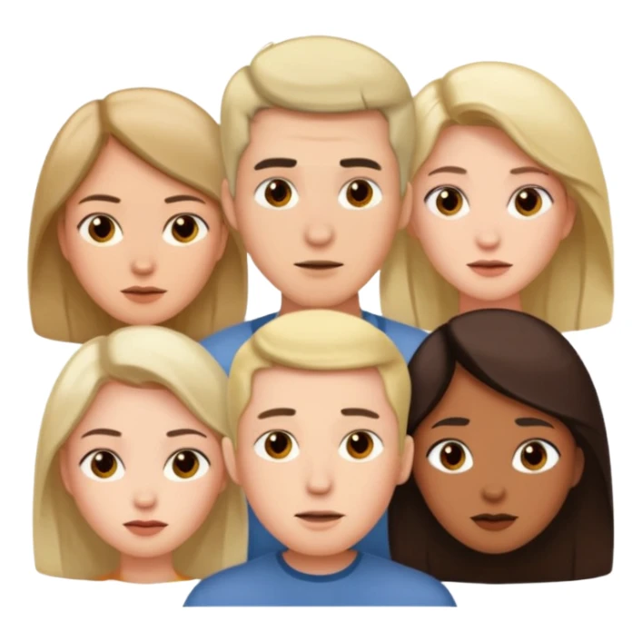 polygynie 1 man 3 women sticker