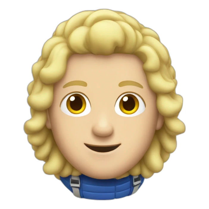 A male Skydiver with blonde hair sticker