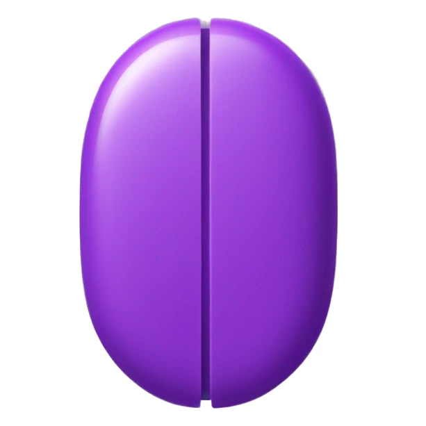 purple pill with middle line rotated sticker