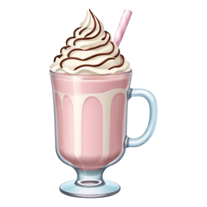 Pastel Pink Frozen Cream Hot Chocolate  sticker