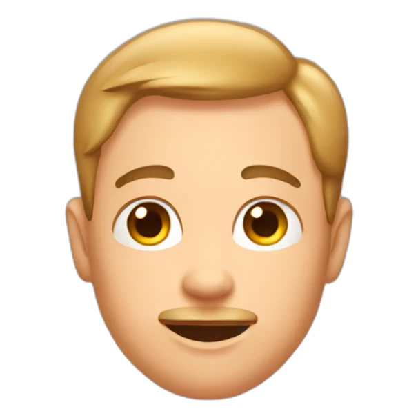 An Emoji of the male reproduction sticker