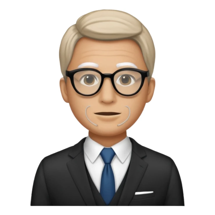 man with mask and eyeglasses sticker