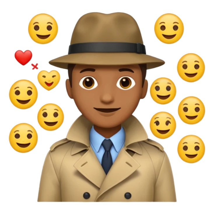 a detective film - several emojis sticker