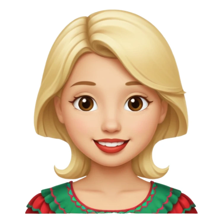 Cute Mexican kissing blonde girl sticker