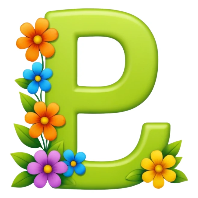 group of number 7s with flowers along the outline sticker