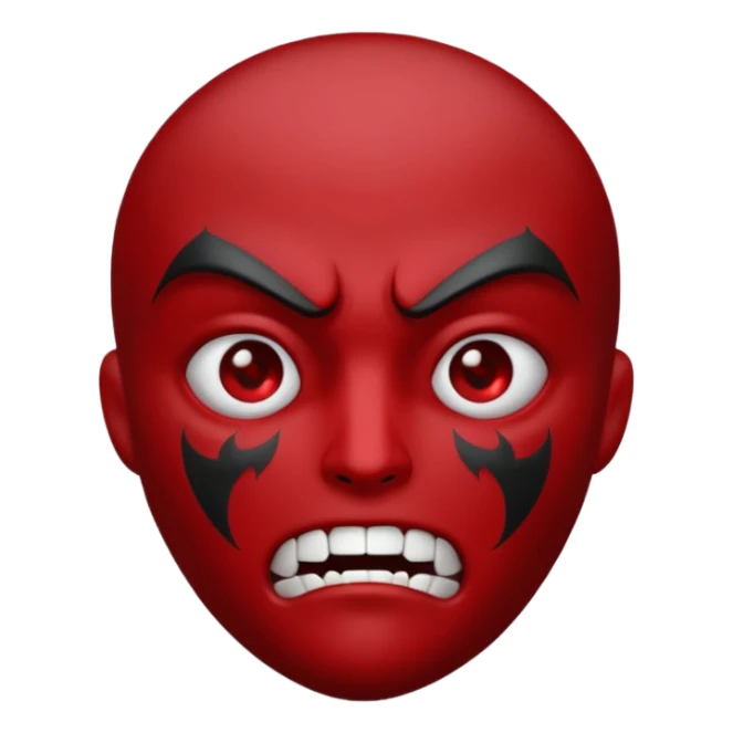 "zlý" text looking very evil sticker